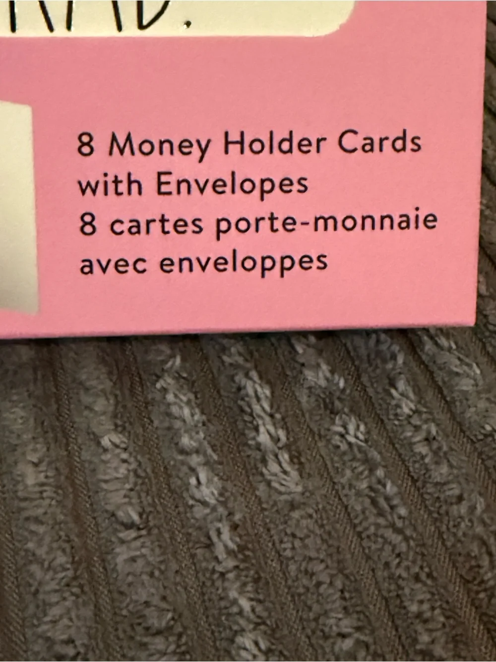 Rae Dunn Pink and Cream Graduation Money Holder Cards with Envelopes
